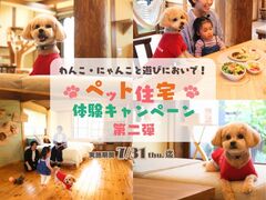 わんこ・にゃんこと遊びにおいで！ペット住宅体験キャンペーン～第二弾～のメイン画像