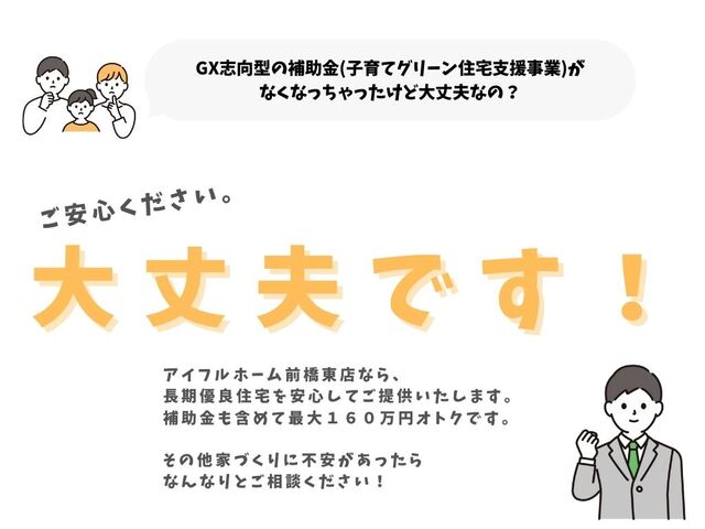 最大160万円補助！　アイフルホーム前橋東店限定キャンペーンのメイン画像