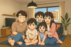 【瀬戸店】ご家族×理想の家　イラストステッカープレゼントキャンペーン　何枚でもＯＫ！のメイン画像