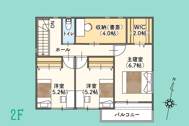 佐賀県鳥栖市轟木町1/20～26 完成見学会の間取り画像