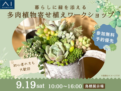 鳥栖展示場　【満員御礼✨】暮らしに緑を添える　多肉植物寄せ植えのメイン画像