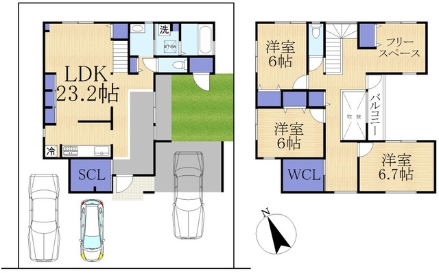 東近江市「佐生町」のモデルハウス見学会の間取り画像