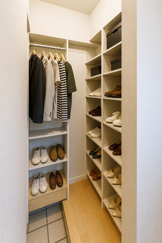 家事時間が10分短縮する、一直線の”神動線”の家　見学会のメイン画像