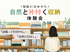 【浦和店】家族に合わせた自然と片付く収納体験会のメイン画像