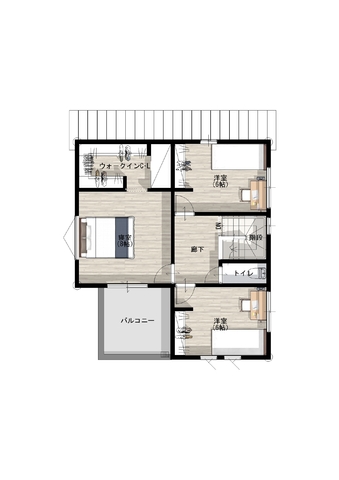 《松山市古三津》③号地『ふたり並べる洗面台とファミリーカウンターのあるいえ』のメイン画像