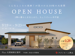 【限定見学会】これだけで解決！30帖リビングの秘密公開中のメイン画像
