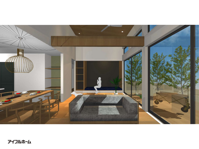 【神栖店】「オープンガレージのある平屋住まい。」　の間取り画像