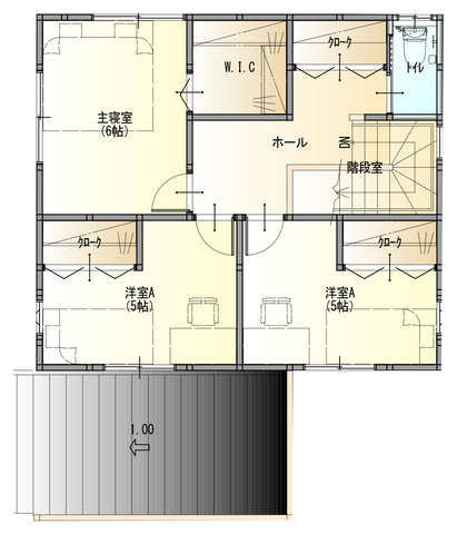 7/6(土)-7(日)【会津若松市新横町】新築モデルハウス見学販売会開催！の間取り画像
