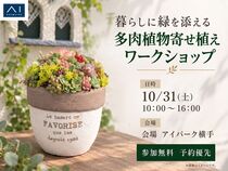  アイパーク横手（複合型住宅展示場）　【満席御礼✨】暮らしに緑を添える 多肉植物寄せ植えのメイン画像