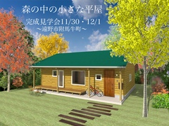 遠野市　完成見学会 〜森の中の小さな平屋〜のメイン画像