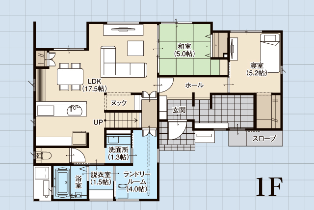 岩美町 新井 11/16・17 実例完成見学会の間取り画像