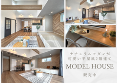 ナチュラルモダンが可愛い平屋風二階建てのメイン画像