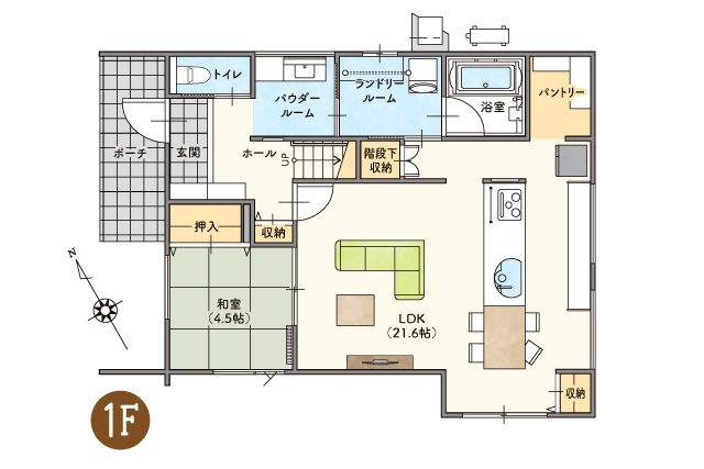白河市旭町　11/1㊏・2㊐・3㊊　お施主様邸の完成見学会の間取り画像