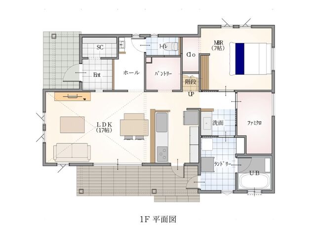 【見学予約受付中】アーリーアメリカンモデルハウス@ザ・パームテラス息栖の間取り画像