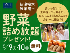 新潟桜木展示場　「野菜詰め放題」プレゼントのメイン画像