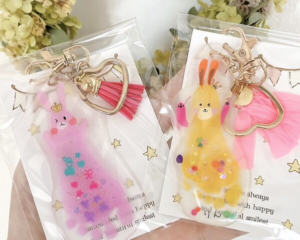 【秋のひだまりフェス】手形アート*yell*さんのキーホルダーづくりのメイン画像