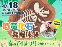KABはません展示場　恐竜化石発掘体験！のメイン画像