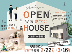 スキップフロアの家　完成見学会のメイン画像