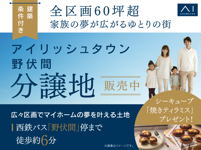 【建築条件付き分譲地】アイリッシュタウン野伏間のメイン画像