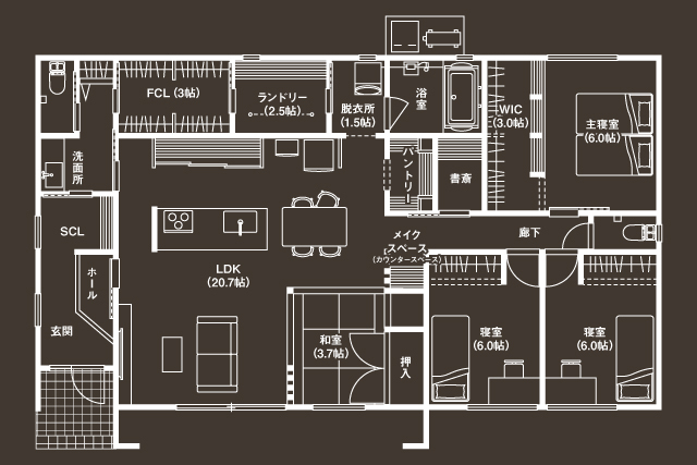 朝倉市柿原  1/17~1/25 完成見学会開催！の間取り画像