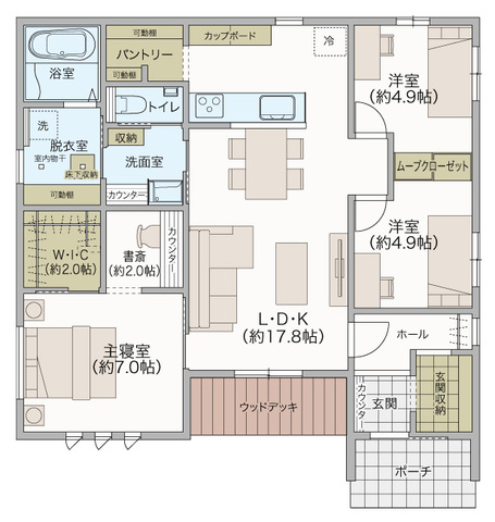 【限定1棟】モデルハウスお譲りします！の間取り画像