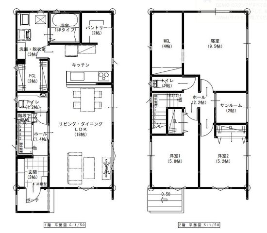 CUSMO富山市婦中町下吉川　完成見学会の間取り画像