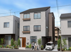 【完成見学会】江東区｜東京ゼロエミ住宅　敷地約23坪の木造3階建て＋ロフトのメイン画像