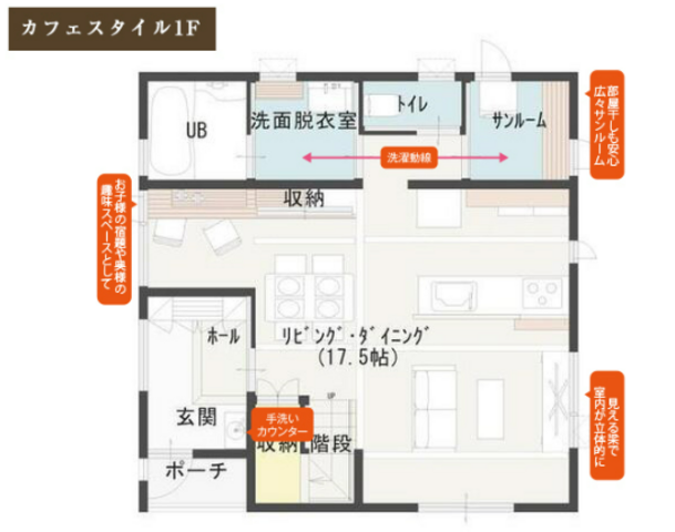 『W断熱プレミアムG3』新商品発表会！！inカフェスタイルの家の間取り画像