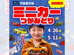宇部展示場　お気に入りをゲット！ミニカーのつかみ取りのメイン画像