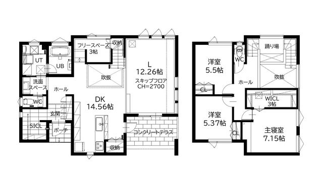 【事前予約制】千歳大和モデルハウス2024の間取り画像