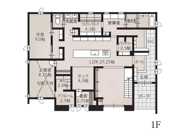 【17棟同時見学会】西川田展示場の間取り画像