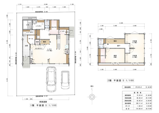 ＼GW３棟同時見学会／【豊岡市妙楽寺モデルハウス】の間取り画像