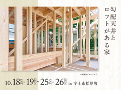 熊本八代展示場　 勾配天井とロフトがある家のメイン画像