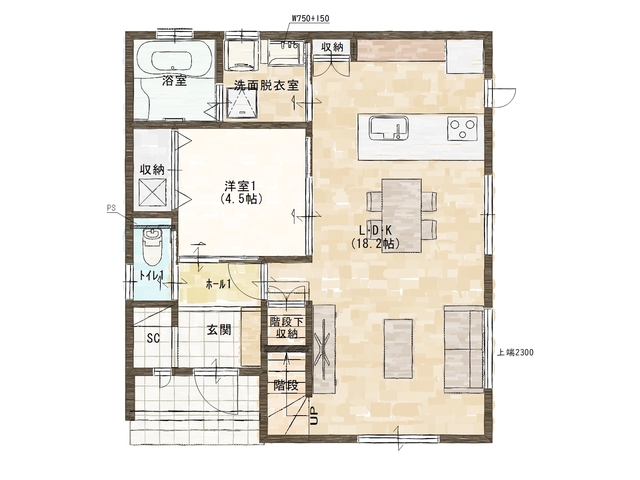 【塩釜市南錦町】4LDK 35坪！20代前半で建てた住まいの見学会🏠の間取り画像
