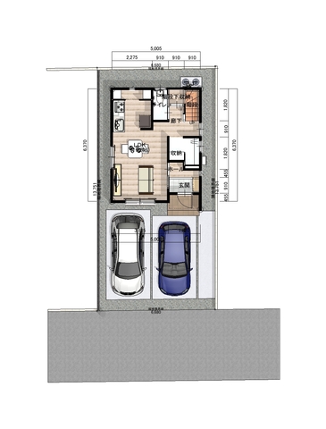 【2026年2月完成】シングルハウス春日町の間取り画像