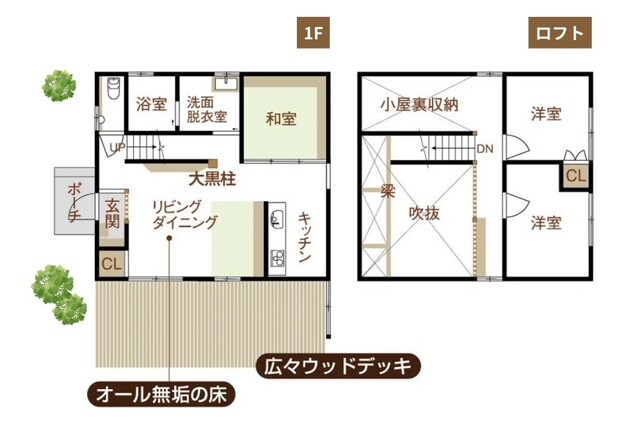 営業しません！【木の家でちょっこゆっくりしてかれ】ほったらかし見学会｜富山展示場　の間取り画像