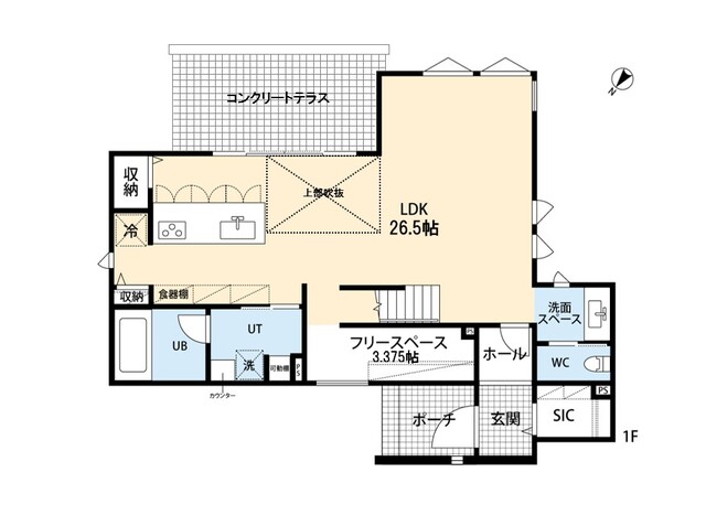 【予約リクエスト】ウィズランド大麻北町モデルハウス2026の間取り画像
