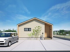 【三豊市豊中町】駐車4台可能◎木目が映える三角屋根の平屋のメイン画像