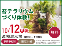 彦根展示場　苔テラリウムづくり体験！　来場予約のメイン画像