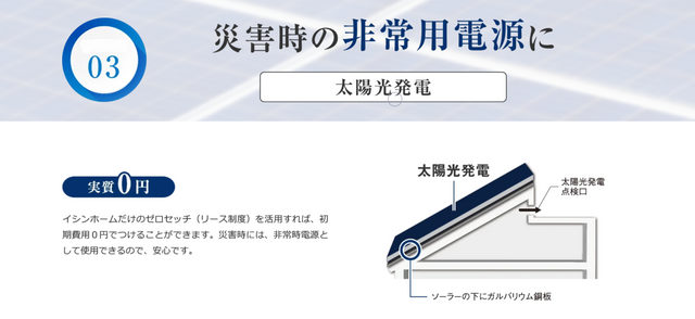 家賃並みのお値段で住める！ 家族を守る防災住宅　無停電住宅体験できますのメイン画像
