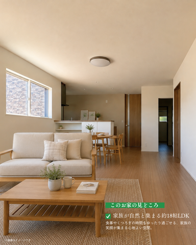 8/22㊏23㊐防府市お茶屋町平屋完成見学会のメイン画像