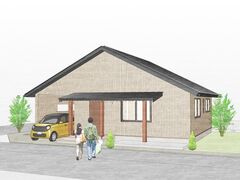 和モダンな平屋ガレージハウス　見学会のメイン画像