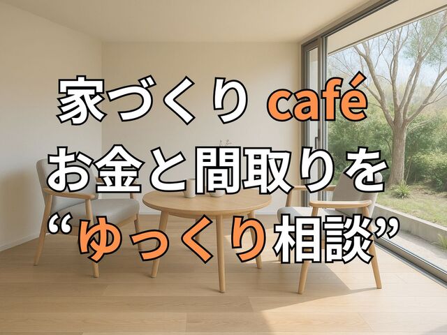 はじめてのマイホーム café お茶を飲みながら “お⾦と間取り” をプロに相談のメイン画像