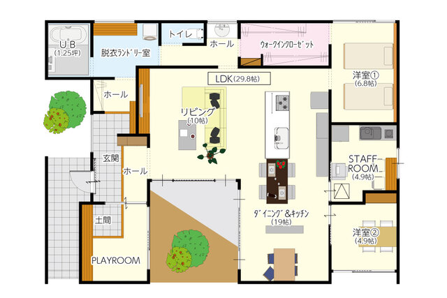 【 熊日八代住宅展 】お米5キロプレゼント中！来場予約キャンペーンの間取り画像