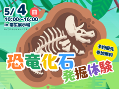 帯広展示場　恐竜化石 発掘体験のメイン画像