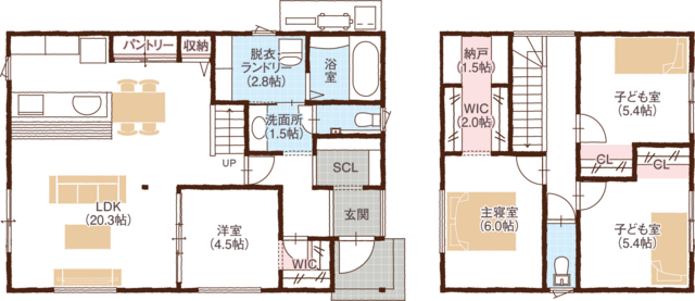 【4月19・20日開催】綾部市青野町にて完成見学会の間取り画像