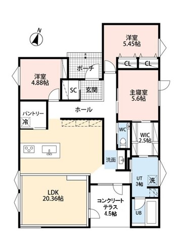 【無人見学会】苫小牧　澄川町モデルハウス2026の間取り画像