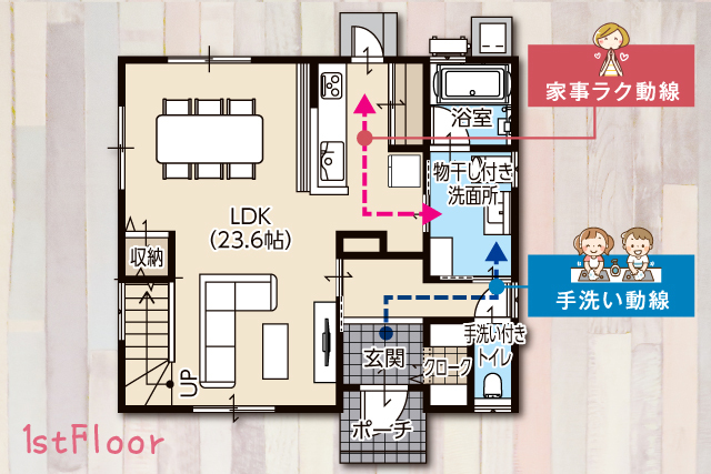 花巻市桜町 6/15・16・22・23完成見学会の間取り画像