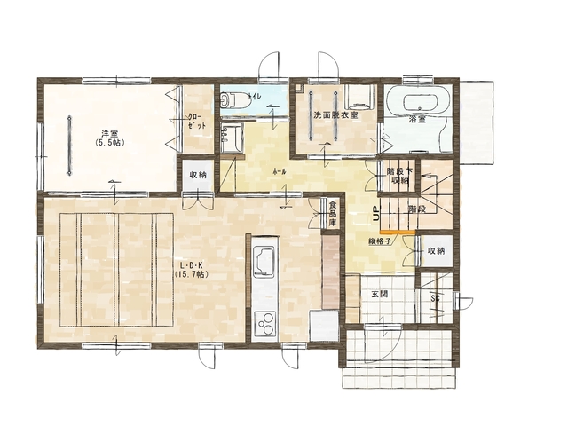 【多賀城市八幡4丁目】4LDK 39坪！子育てが楽しくなる住まい見学会🏠の間取り画像