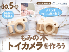 hit久留米展示場　ボタンを押して遊べる♪もみの木トイカメラを作ろうのメイン画像
